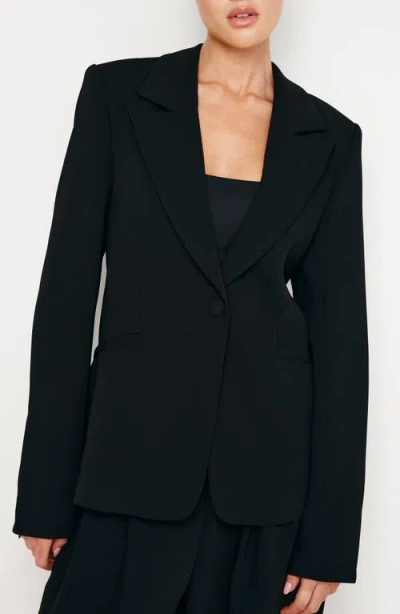 Good American Luxe Suiting Sculpting Blazer In Black001