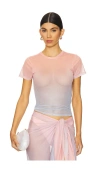 Good American Mesh Baby Tee