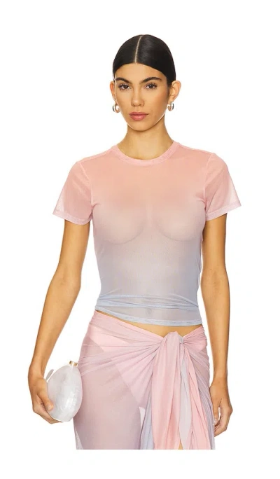 Good American Mesh Baby Tee
