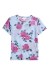 Good American Mesh Baby Tee Vintage Rose In Vintage Rose001