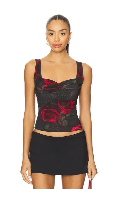 Good American Mesh Bustier In Black
