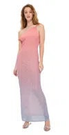 Good American Mesh Twist Cover-up Maxi Dress In Sunset Gradient