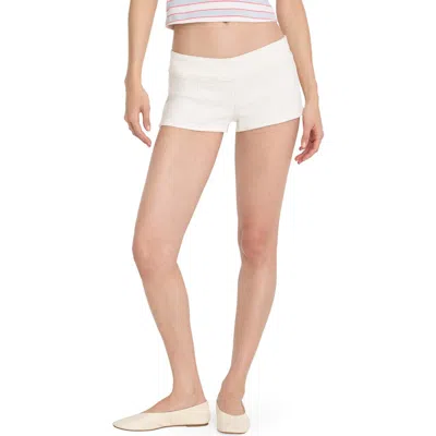 Good American Micro Shorts In White