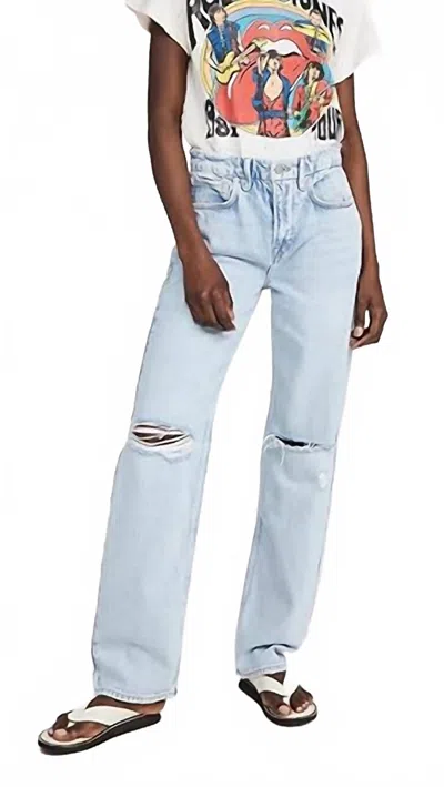 Good American Mid Rise Straight Leg 90's Jean In Blue
