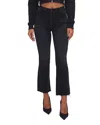 Good American Good Legs Black Cropped Mini Bootcut Jean