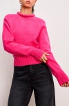 Good American Mock Neck Sweater In Ballerina Pink004