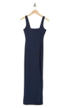 Good American Modern Scuba Tank Dress In Ink Blue003