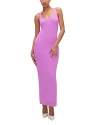 Good American Modern Scuba Tank Dress In Pink