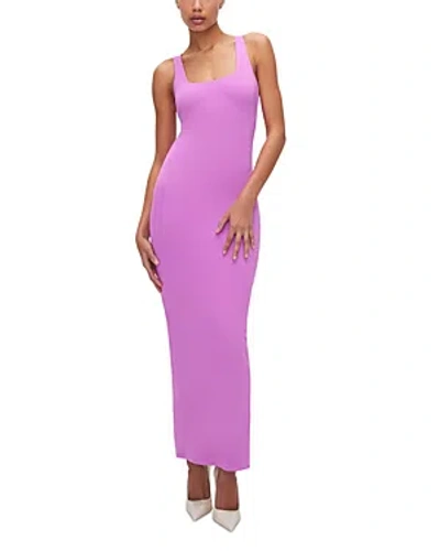 Good American Modern Scuba Tank Dress In Pink