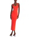 Good American Modern Tank Maxi Dress In Red
