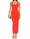 Shop Good American Modern Tank Maxi Dress In Roma002 In Multi