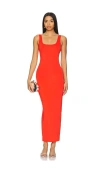 Good American Modern Tank Maxi Dress In Red