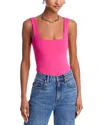 Good American Modern Tank Thong Bodysuit In Ballerina Pink004