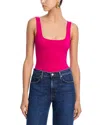 Good American Modern Tank Scuba Bodysuit In Pink