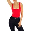 Good American Modern Tank Thong Bodysuit In Grenadine003