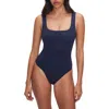 Good American Modern Tank Scuba Bodysuit In Ink Blue003