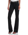 Good American Never Fade High Rise Flare Jeans In Black001 In Black