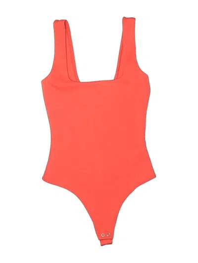 Pre-owned Good American One Piece Swimsuit In Orange