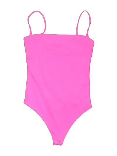 Pre-owned Good American One Piece Swimsuit In Pink