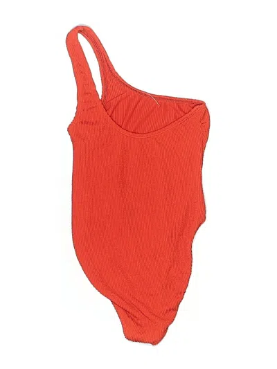 Pre-owned Good American One Piece Swimsuit In Red