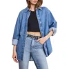 Good American Oversized Denim Shirt In Multi