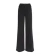 Good American Soft Tech Good Waist Palazzo Jeans Black391 In Black