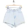 Good American Paperbag Waist Denim Shorts