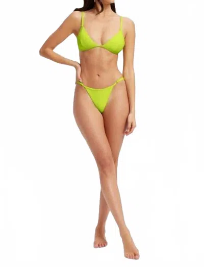 Good American Perfect Fit Bikini Bottom In Electric Lime In Green