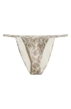Good American Perfect Fit Bikini Bottoms In Snake Print