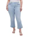 Good American Plus Good Legs Cropped Mini Bootcut Indigo Jean