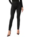 Good American Plus Good Legs Raw Hem Black Jean In Multi