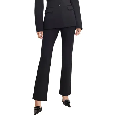 Good American Ponte Straight Leg Pants In Black001