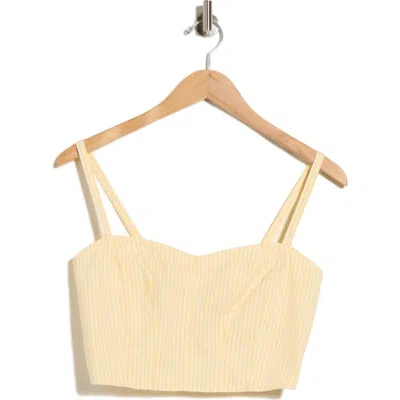 Good American Poplin Bustier Cami Top In Neutral