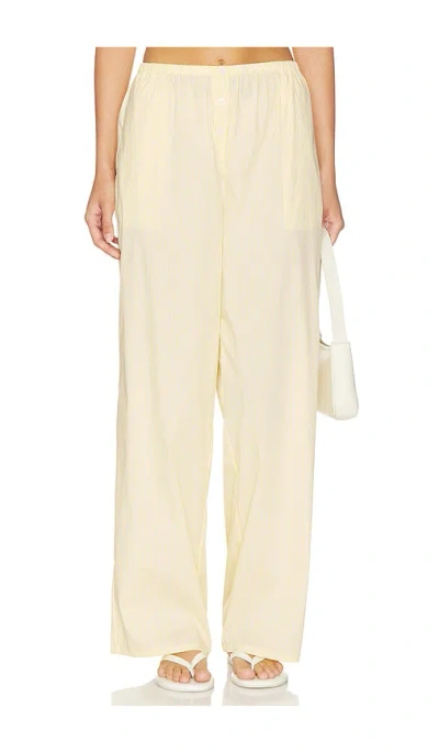Good American Poplin Pull On Pants In Neutral