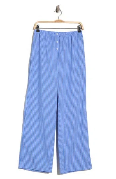 Good American Poplin Pull-on Pants In Blue
