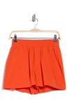 Good American Poplin Weekend Shorts In Red