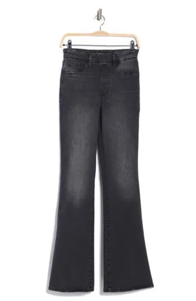 Good American Power Stretch Pull-on High Waist Flare Jeans