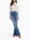 Good American Pull-on Flare Jeans In Multi