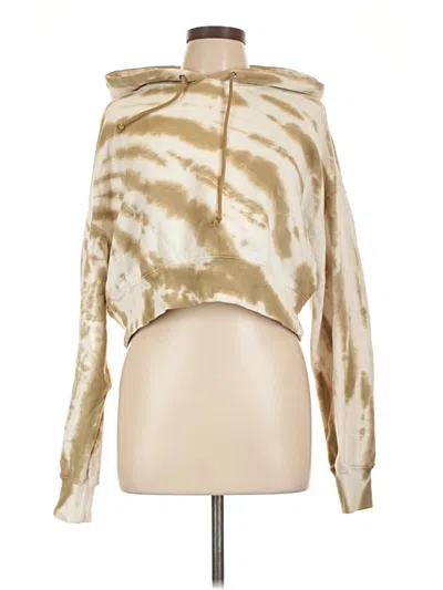 Pre-owned Good American Pullover Hoodie In Gold