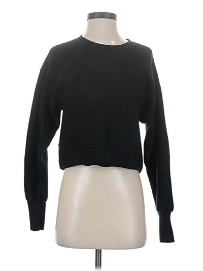 Pre-owned Good American Pullover Sweater In Black