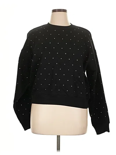 Pre-owned Good American Pullover Sweater In Black