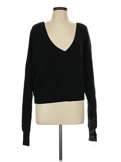 Pre-owned Good American Pullover Sweater In Black