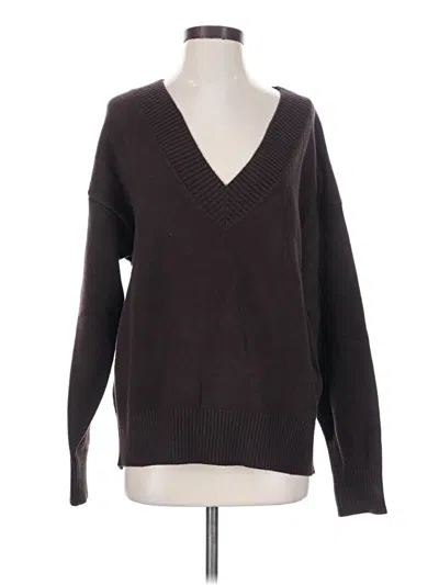 Pre-owned Good American Pullover Sweater In Brown