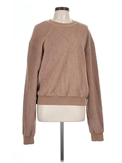 Pre-owned Good American Pullover Sweater In Brown