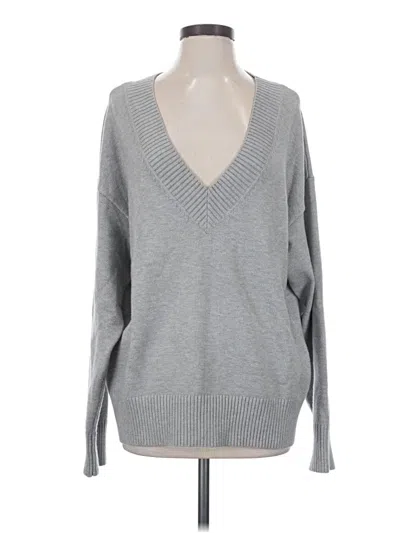 Pre-owned Good American Pullover Sweater In Gray
