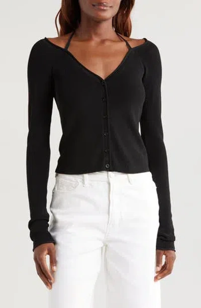 GOOD AMERICAN GOOD AMERICAN RIB OFF THE SHOULDER TOP