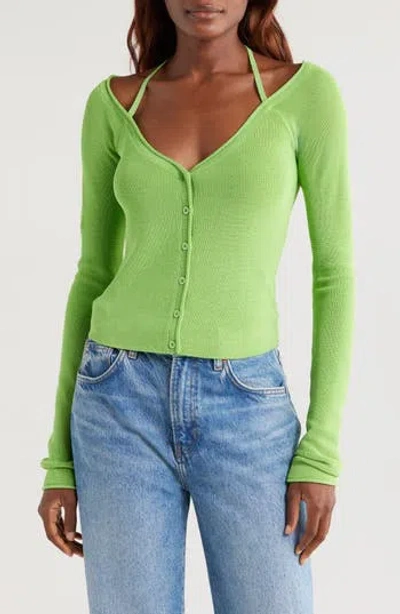 GOOD AMERICAN GOOD AMERICAN RIB OFF THE SHOULDER TOP