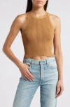 Good American Ribbed Crop Tank In Canyon003