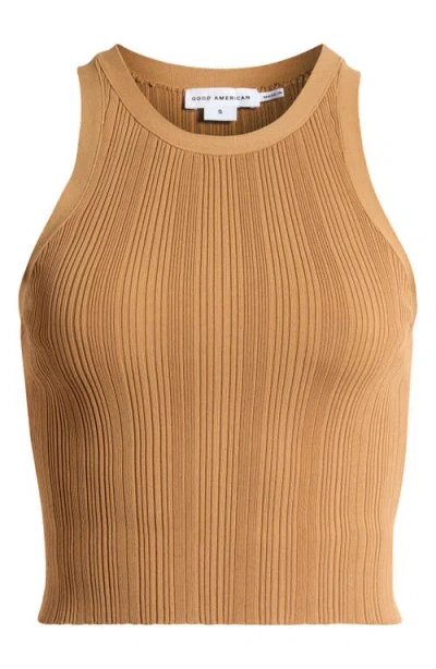 Good American Ribbed Crop Tank In Canyon003