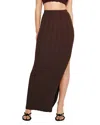 Good American Maxi Skirt In Espresso